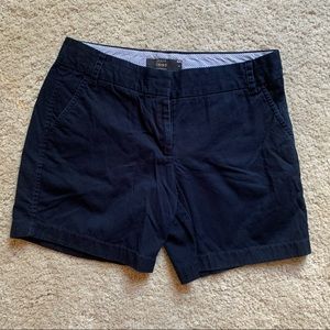 Navy J. Crew Chino Shorts - Size 8